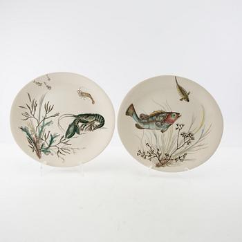 Service 18 pcs "Fish" Johnson Bros England, ironstone, first half/mid 20th century.