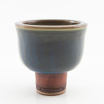 Wilhelm Kåge, Wilhelm Kåge, a Farsta stoneware vase, Gustavsberg Studio, signed and dated 6 March 1949.