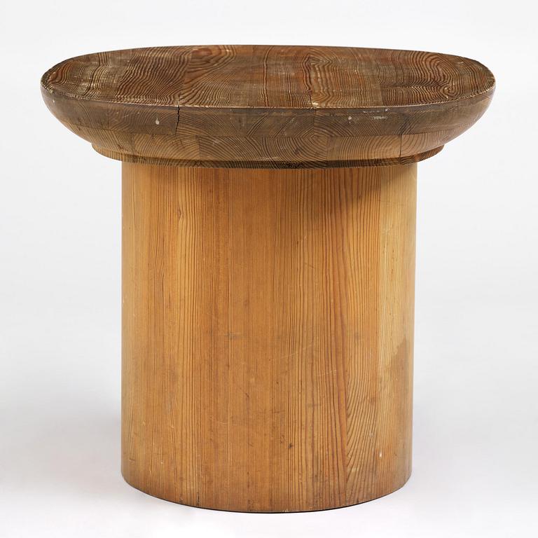 Axel Einar Hjorth, a stained pine "Utö" table, Nordiska Kompaniet, Sweden, 1930s.