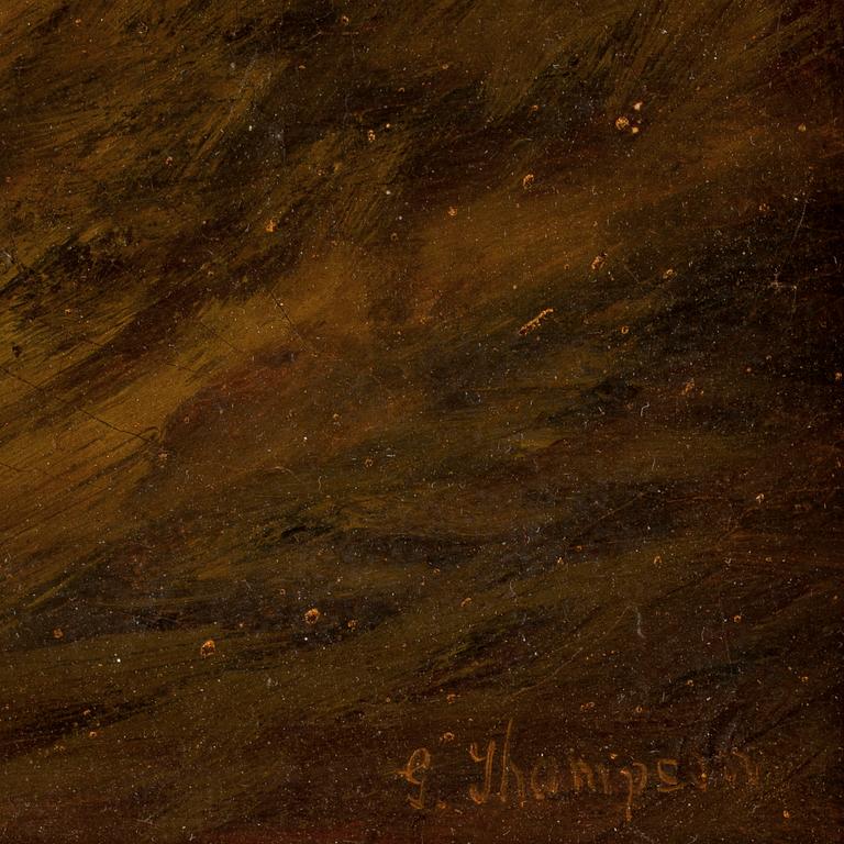 OKÄND KONSTNÄR. Sign G. Thopson, troligen England 1800-tal.