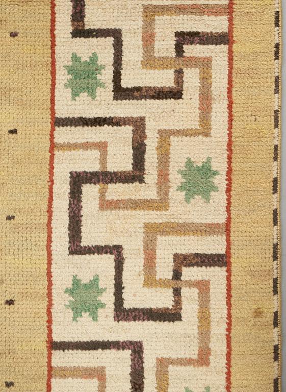 Märta Måås-Fjetterström, A carpet, "Il Greco", knotted pile, ca 308 x 208-209,5 cm, signed AB MMF.