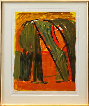 Bram van Velde · BRAM VAN VELDE, litografi, sign o numr 47/300.