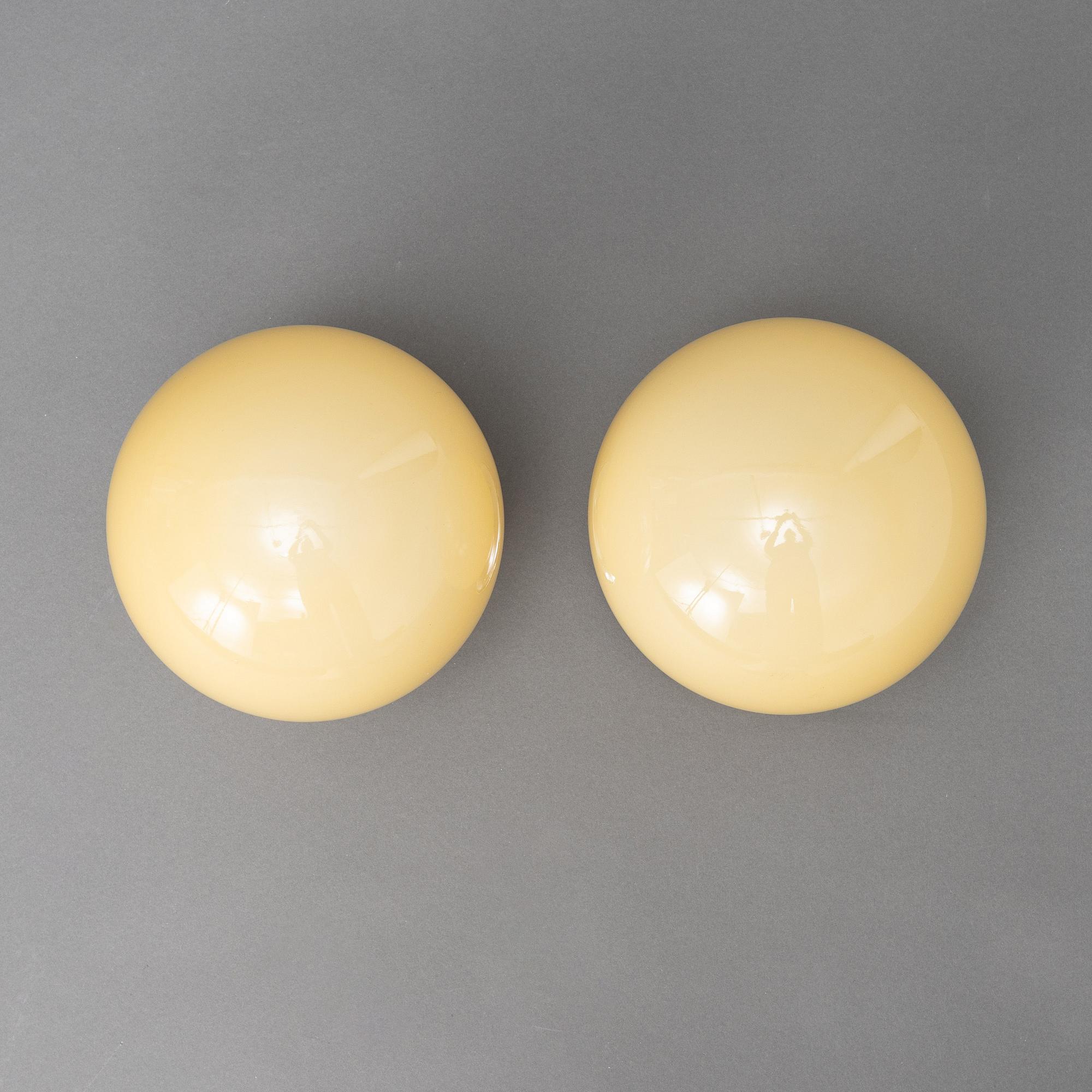 A pair of ceiling lamps, 1930s.