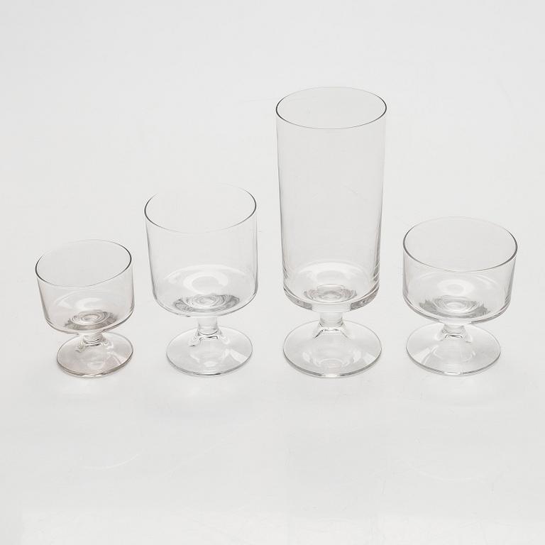 Tapio Wirkkala, glasservis, 45 delar, "Marski" Iittala.