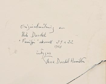 NILS VON DARDEL, akvarell, ej sign.