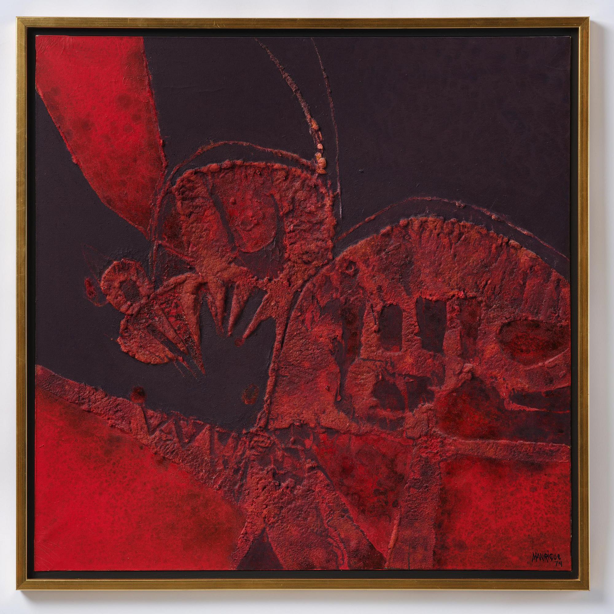 Cesár Manrique, "Resto rojo".