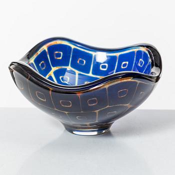 Sven Palmqvist, a Ravenna bowl, Orrefors Sweden 1961.