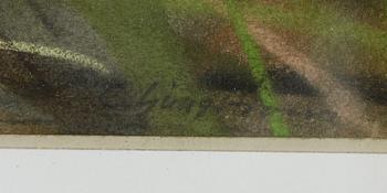 CARL ERIK LJUNGSTRÖM, pastell, signerad.