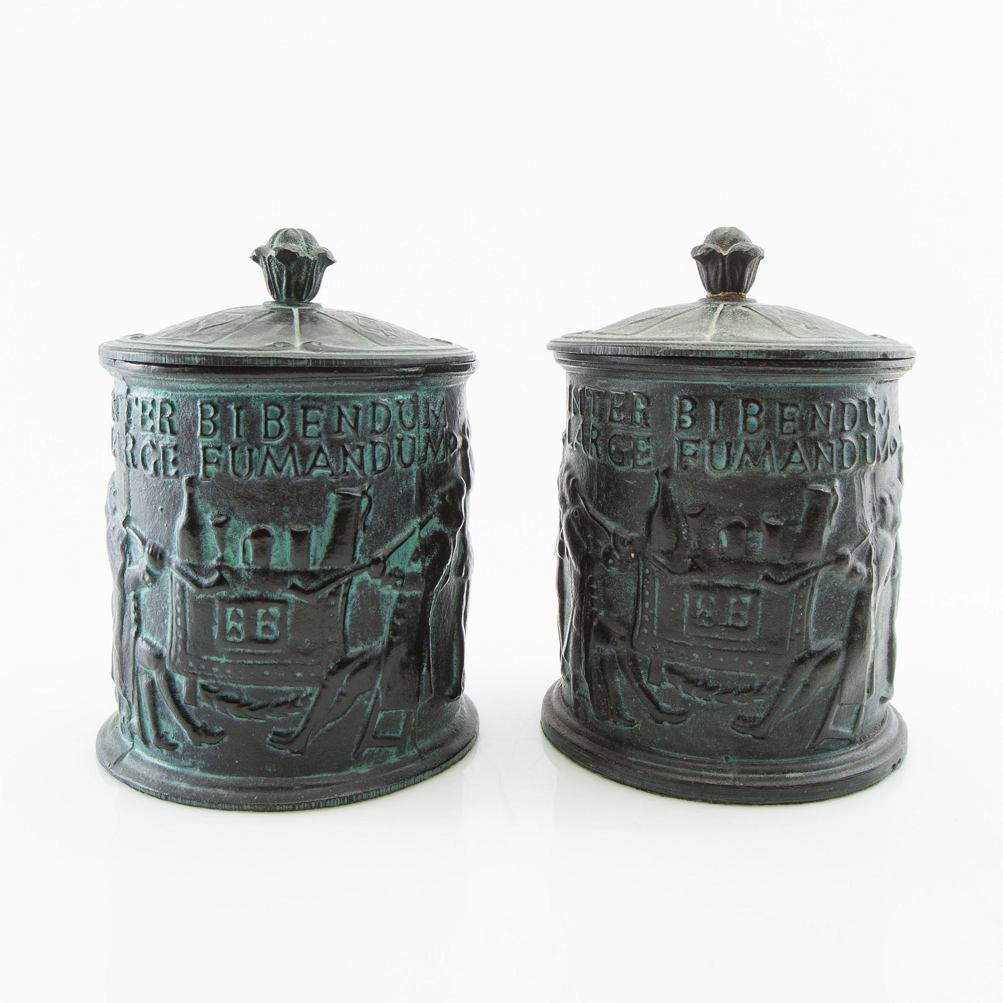 Tobacco tins 3 pcs., including Hällefors factory 20th century.