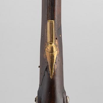 A converted percussion pistol by Sven Ungrot, (1719-95).