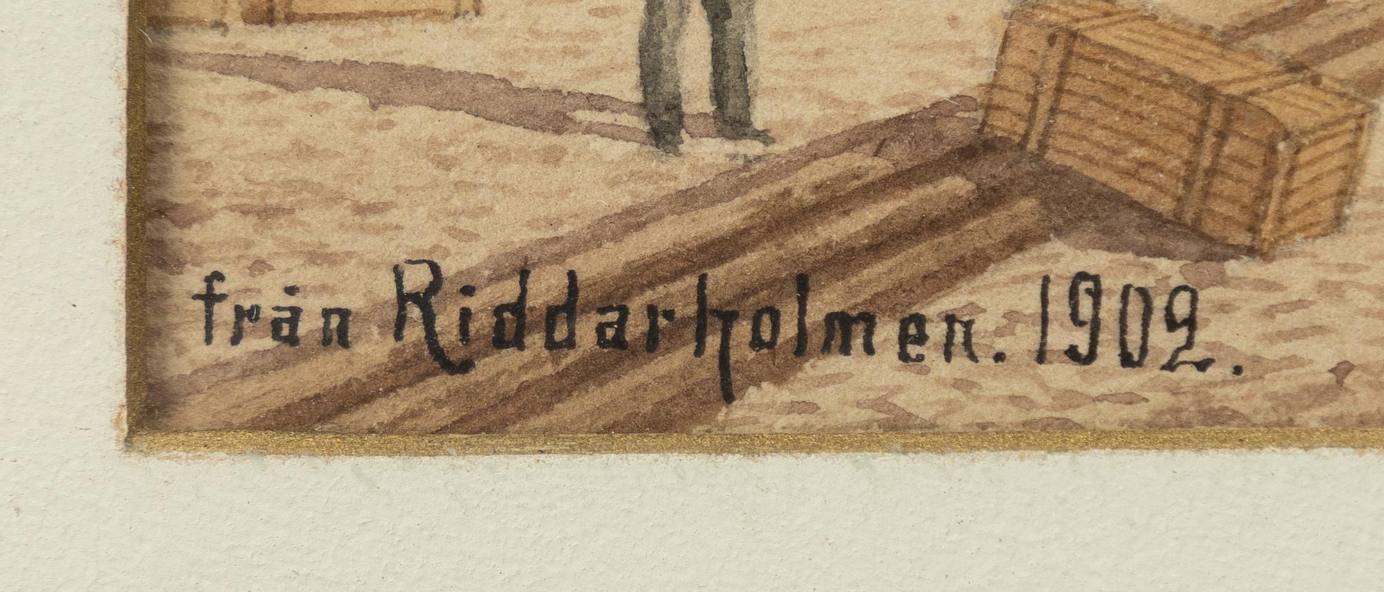 Fredrik Isberg, "Från Riddarholmen".