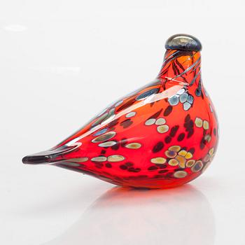 Oiva Toikka, glasfågel, signerad O. Toikka Nuutajärvi.