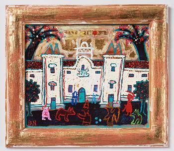 Ian Rusth, Figures in a park.