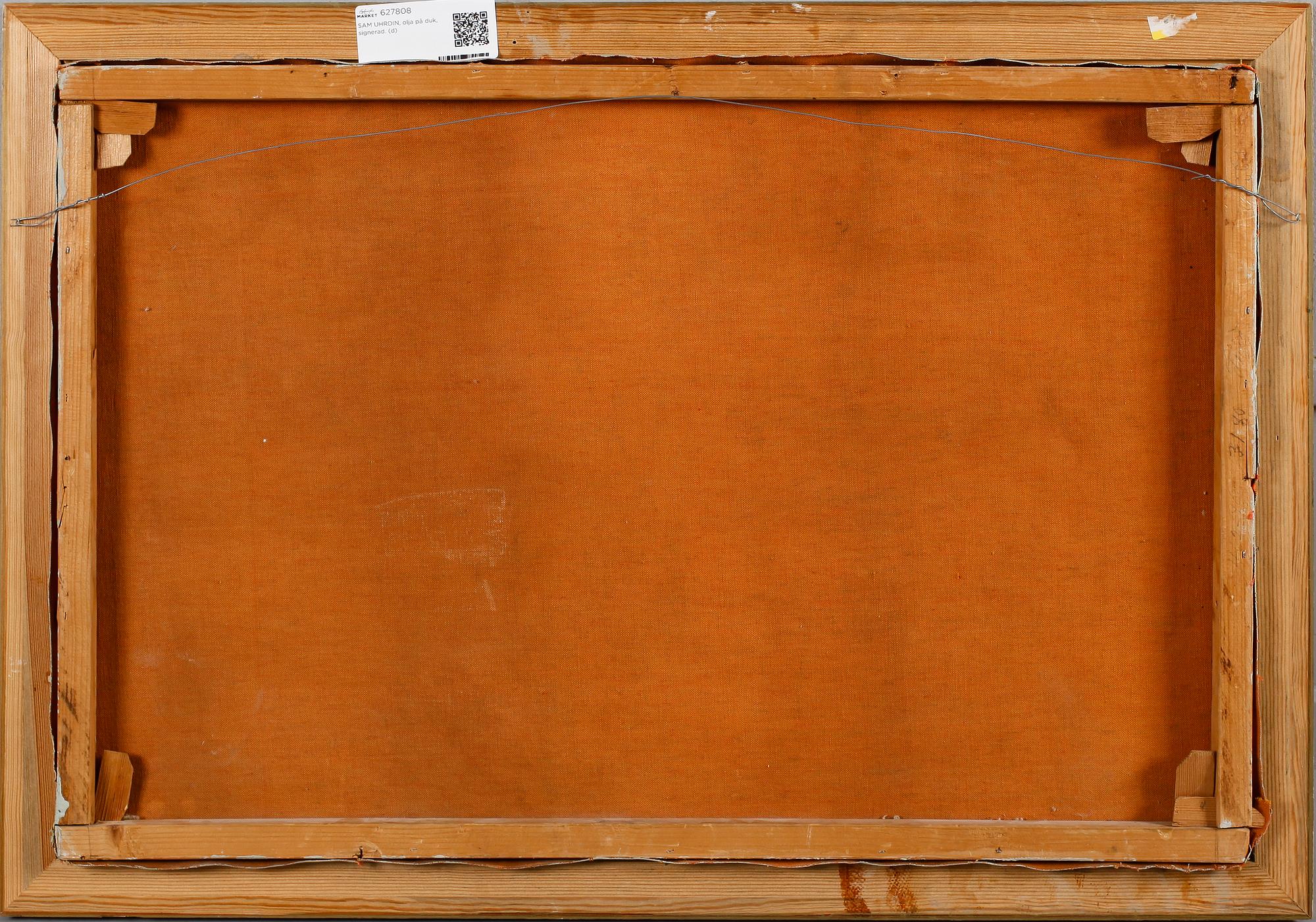 SAM UHRDIN, olja på duk, signerad.