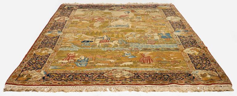 An antique Tabriz rug, Northwest Persia, c. 267 x 162 cm.