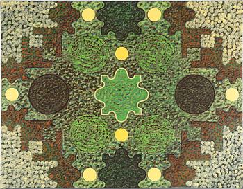 ANETTE HARBOE FLENSBURG, olja på duk, signerad a tergo 1990.