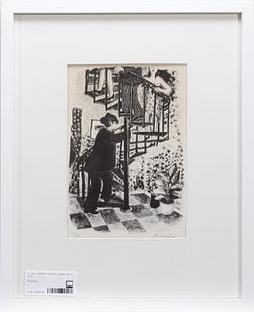 Lennart Jirlow · LENNART JIRLOW, litografi, sign o numr 11/60.