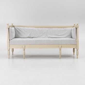 A late Gustavian sofa, Sweden, beginning of the 19th century.