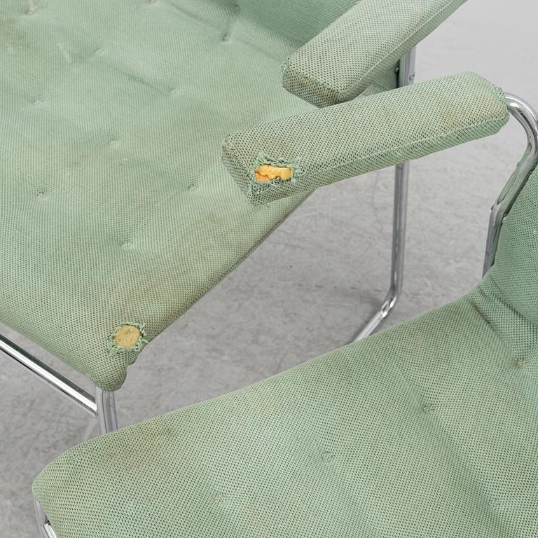 Bruno Mathsson, karmstolar, 6 st, "Mio", 1900-talets slut.