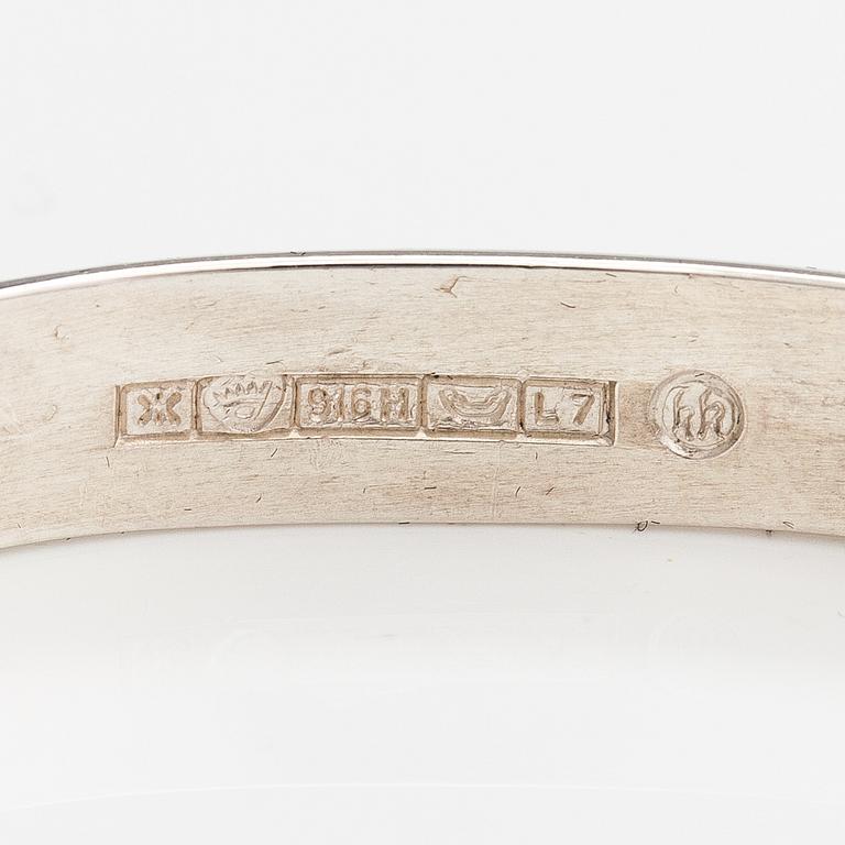 A silver bracelet, model 1269. Kalevala Koru, Helsinki 1964.