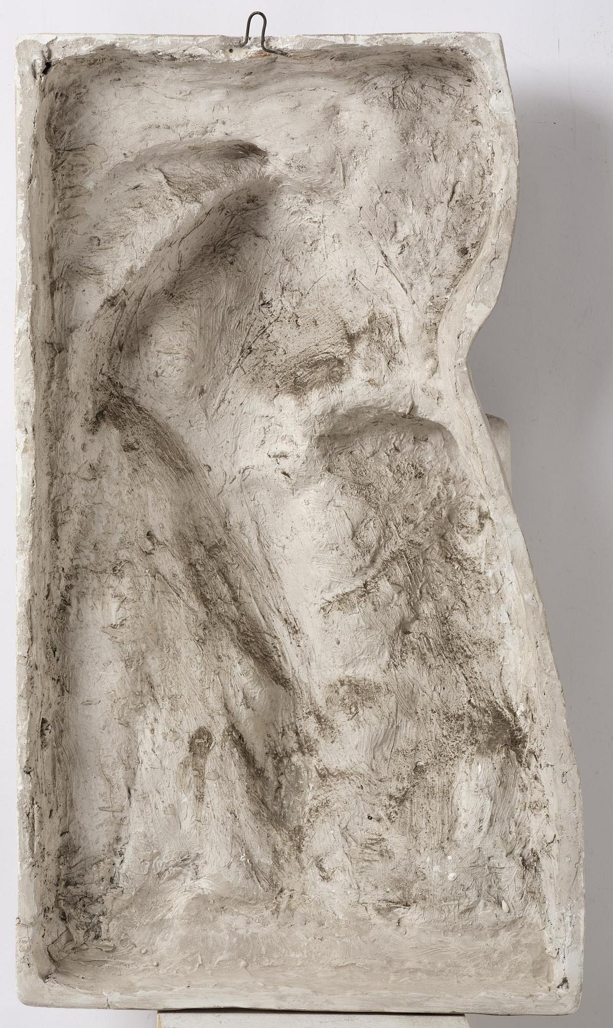 A presumably French 19th century plaster cast of the Nike of the Sandal.