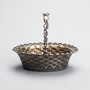 BREAD BASKET, silver, Russia, St.Petersburg 1888, Vasili Ivanov, weight 648 g.