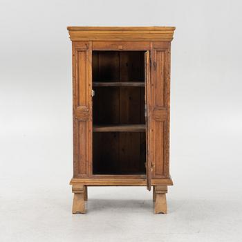 A pinewood cabinet, 18th Century.