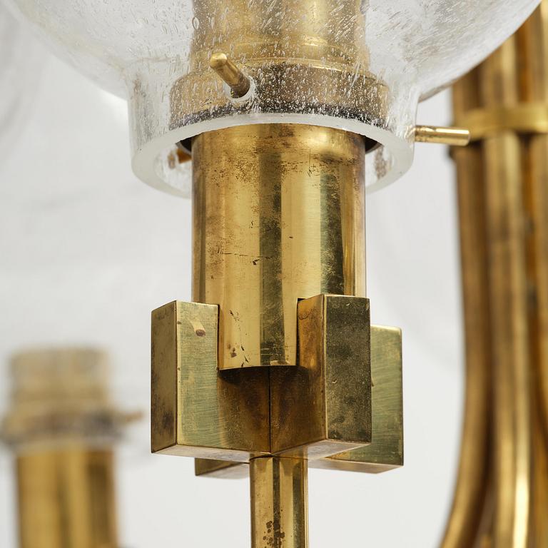 Hans-Agne Jakobsson, a rare chandelier model "T 812/15", Hans-Agne Jakobsson AB, Markaryd, 1970s.