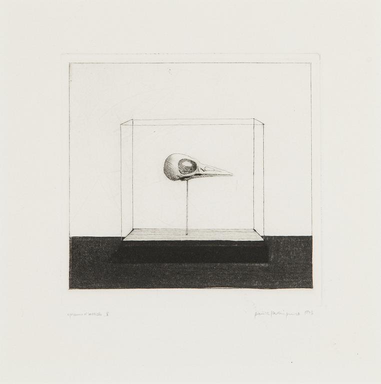 Pentti Kaskipuro, dry point etching, signed and dated 1973, marked epreuve d'artiste V.