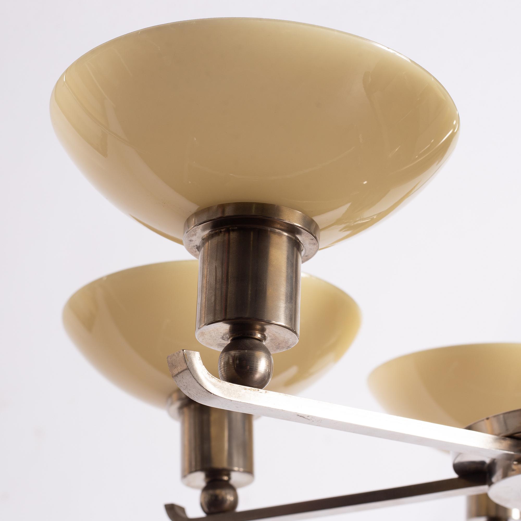 Ceiling lamp, functionalist, 1930s.