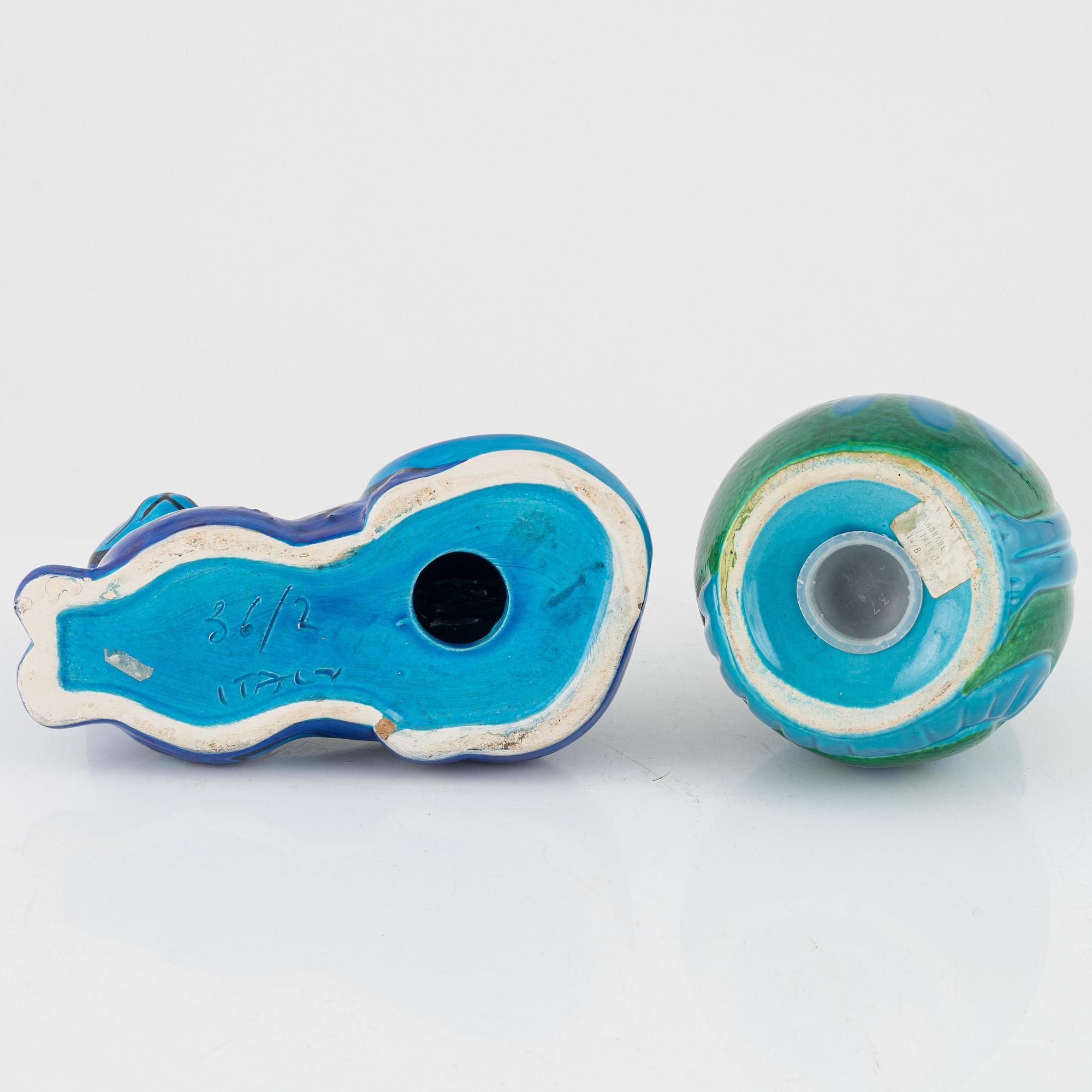 Two ceramic figurines, Italy, second half of the 20th Century.