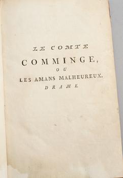 BÖCKER, 6 st, bl a "Les epreuves du sentiment...", 1700- och 1800-tal.