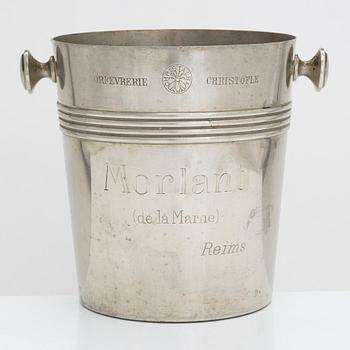 A Champagne cooler bucket Morlant. Manufactured by Christofle, France.