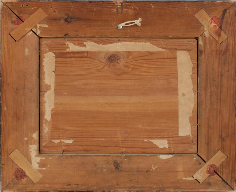 OKÄND KONSTNÄR, handkolorerat tryck, 1800-talets andra hälft.