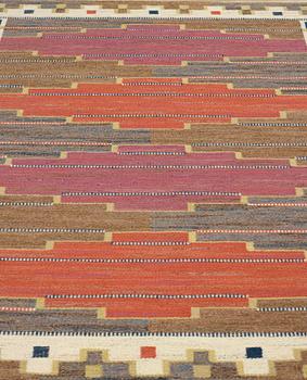 Märta Måås-Fjetterström, MATTA, "Bruna heden", rölakan, ca 210 x 152,5 cm, signerad  AB MMF MN.