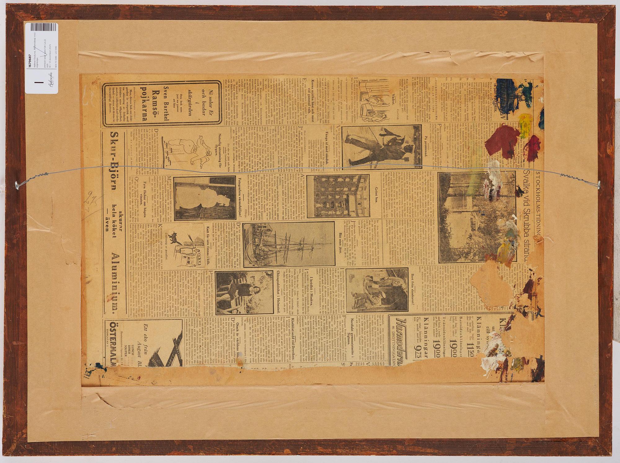 Helmer Osslund, Northern landscape with rainbow.