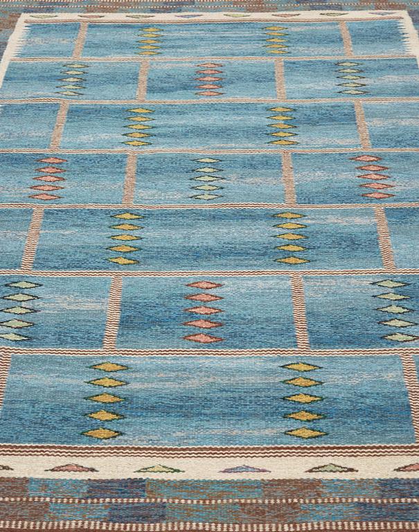 Carl Dangel, CARPET. Flat weave. 242,5 x 154 cm. Signed CD (Carl Dangel),