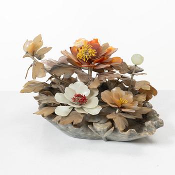 Table decoration, stone, China, 20th century.