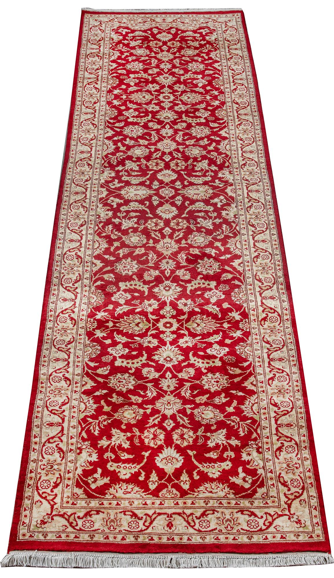 A runner, Kashmir, ca 313 x 79 cm.