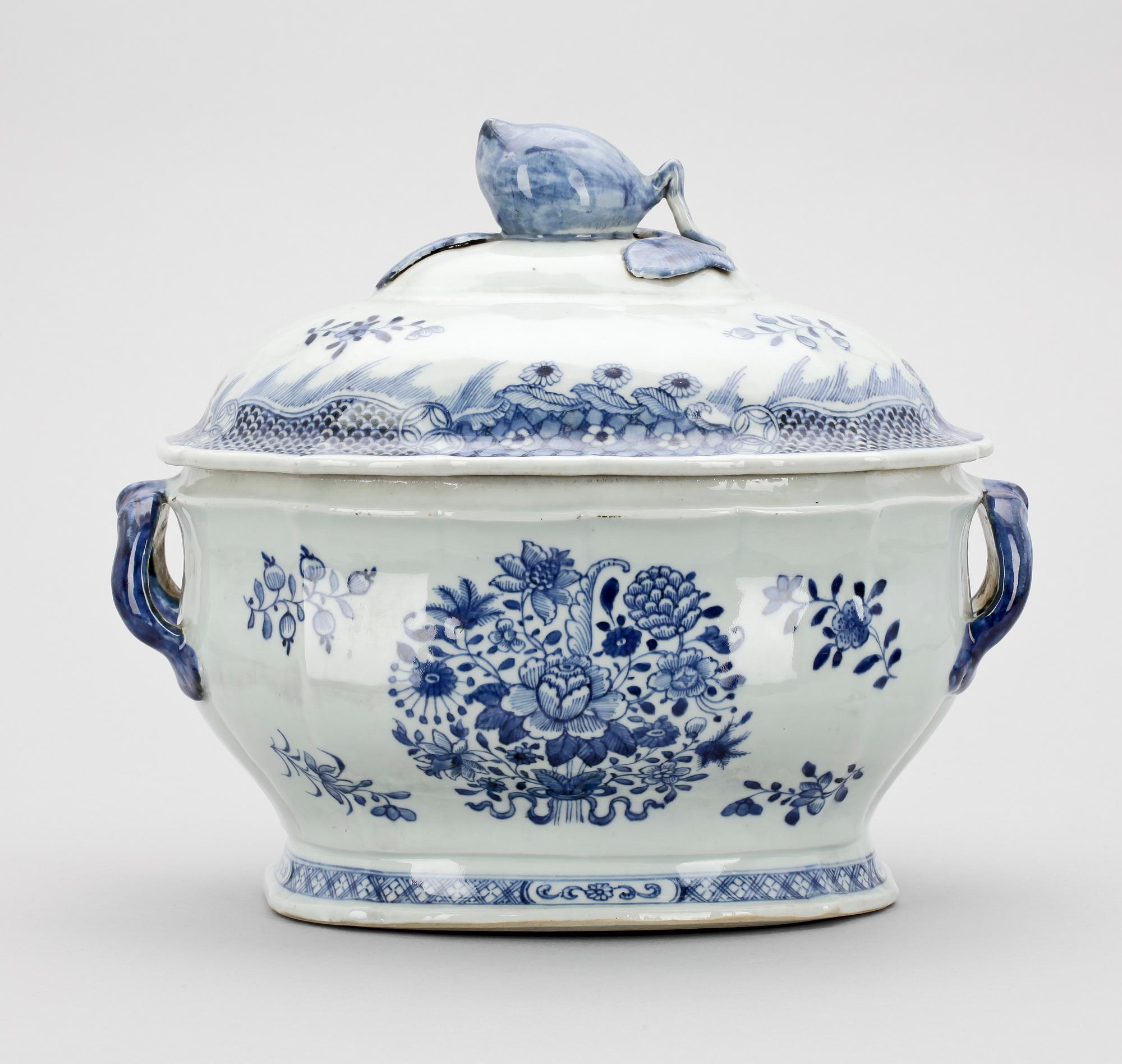 TERRIN, porslin, Kina, 1700/1800-tal.