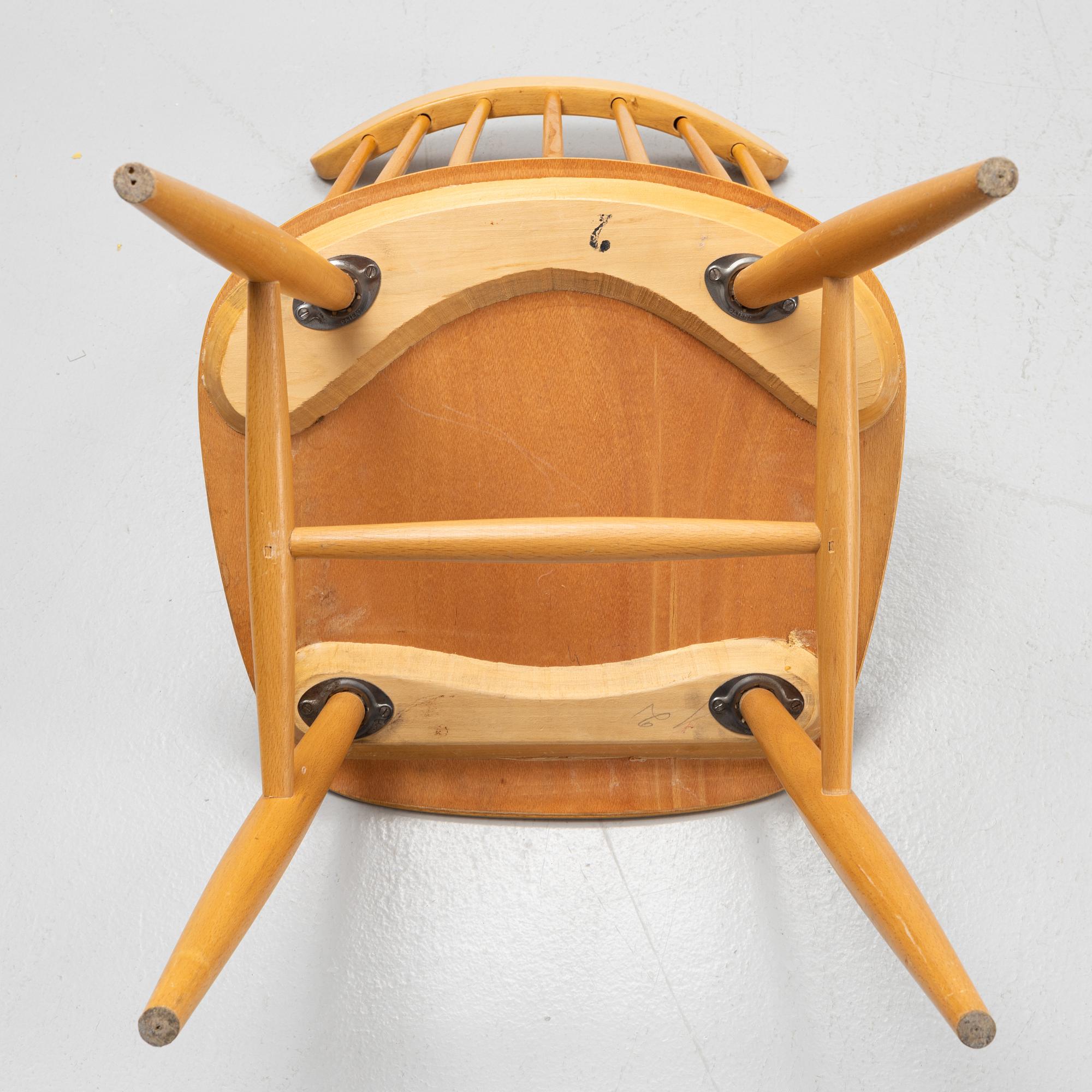 Ilmari Tapiovaara, stolar, 4 st, "Fanett", Edsby verken, 1950-tal.