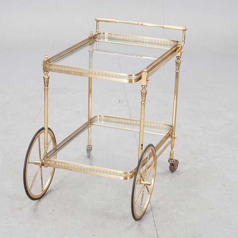 SERVERINGSVAGN, mässing, 1900-talets mitt.