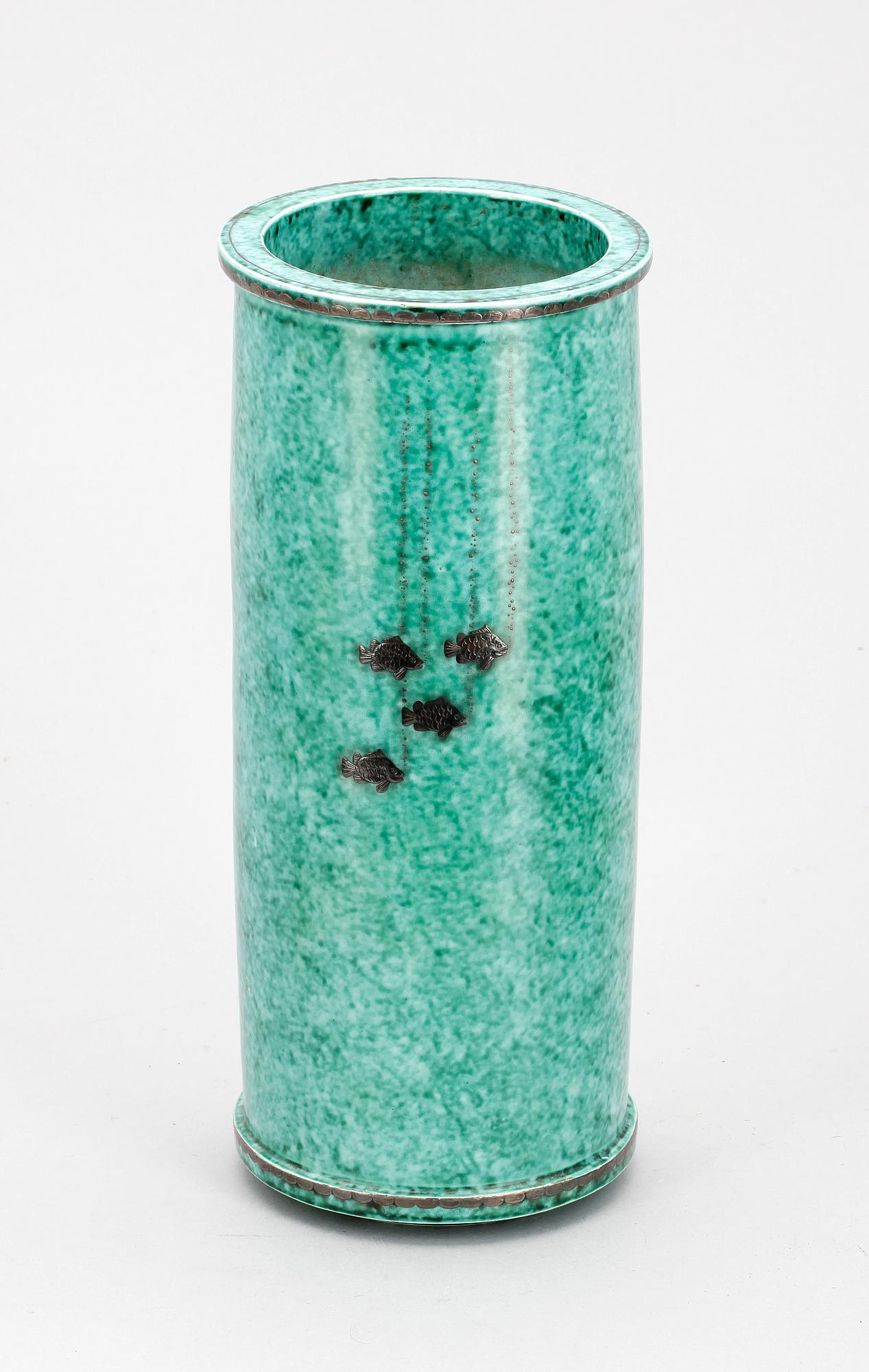 VAS, stengods "Argenta" Wilhelm Kåge, Gustavsberg.