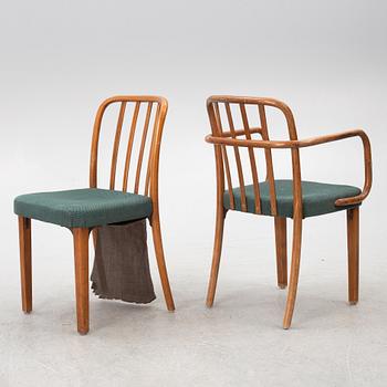 Four chairs and three armchairs, Thonet, beginning of the 20th century.