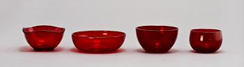 GLASSERVIS, 33 delar, Monica Bratt, Reijmyre, 1900-talets mitt.