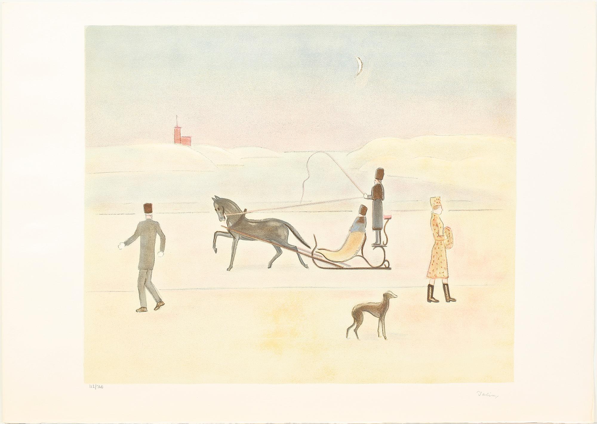 EINAR JOLIN, portfölj med 10 färglitografier, sign och numr 112/360.