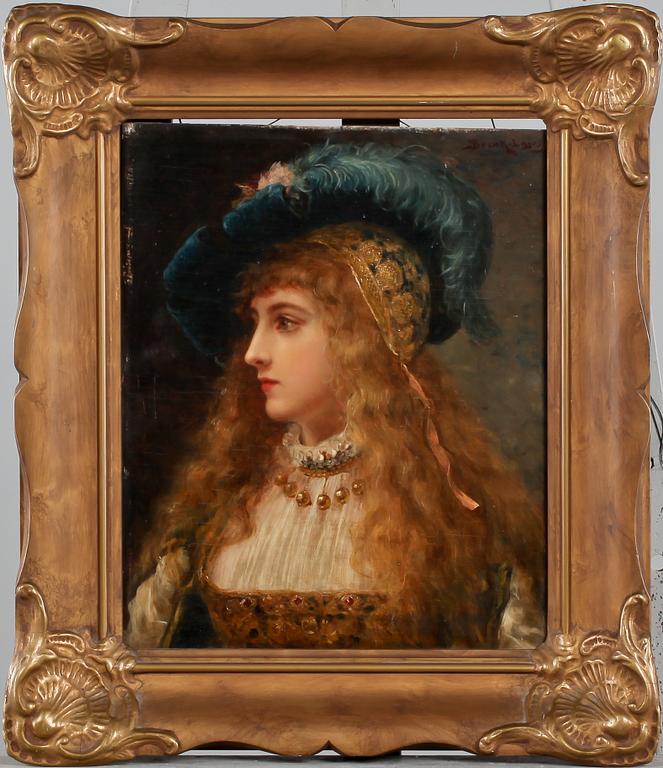 LUDWIG BRUCK-LAJOS, olja på pannå, signerad.