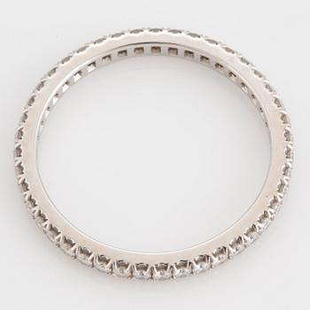 A Tiffany eternity band "Soleste" set with round brilliant-cut diamonds total weight ca 0.35 ct.