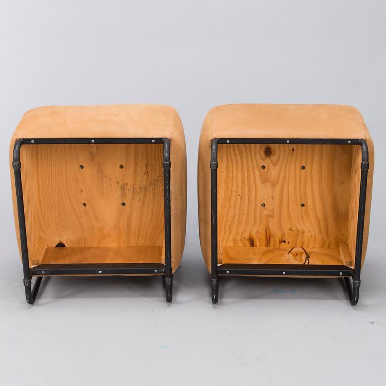 HARRI KORHONEN, nojatuoleja 4 kpl, "Oscar",  Inno Interior. Suunniteltu 1989.