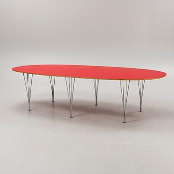 Bruno Mathsson & Piet Hein, a 'Superellips' dining table, 21st century.